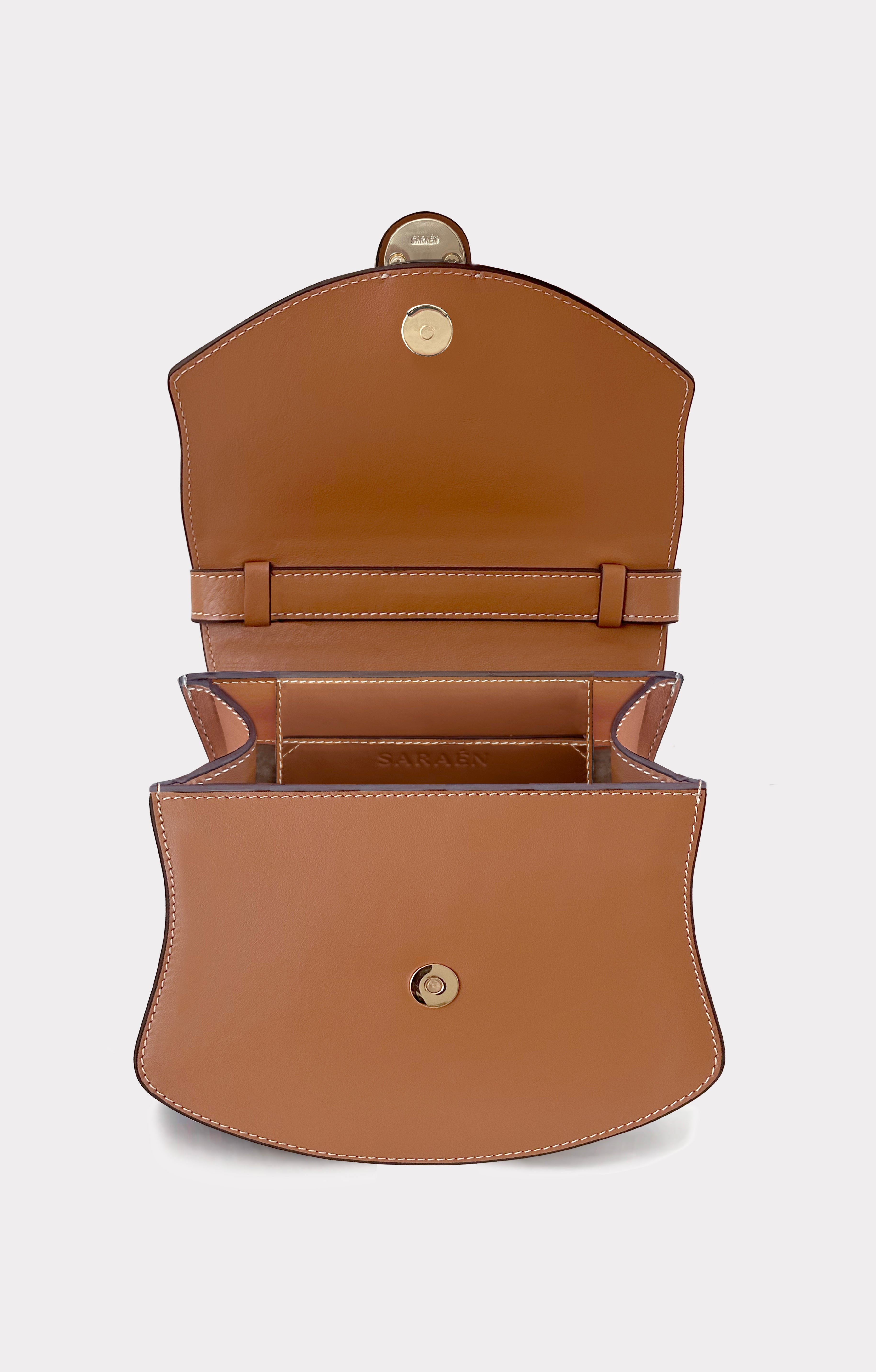 SARA BAG CROSSBODY CAMEL – Saraén - Parisian Leather Goods Brand