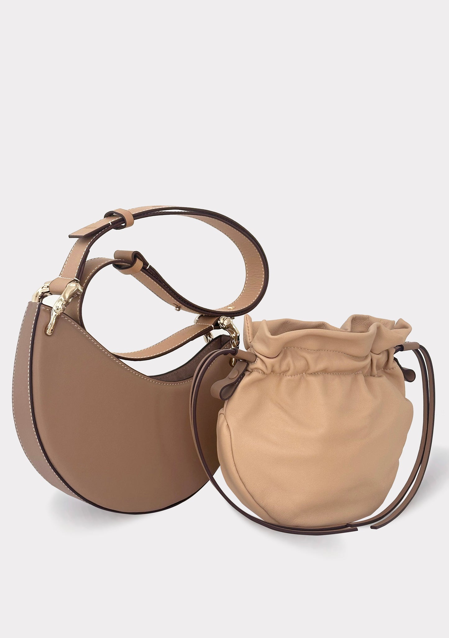 DANSE BAG CROSSBODY / TAUPE-EARTH SABLE